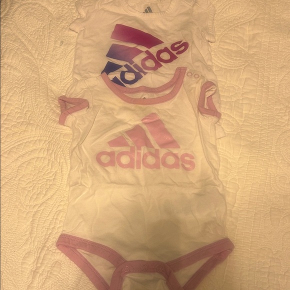 adidas Other - Adidas Kids Bodysuit Set - White and Pink